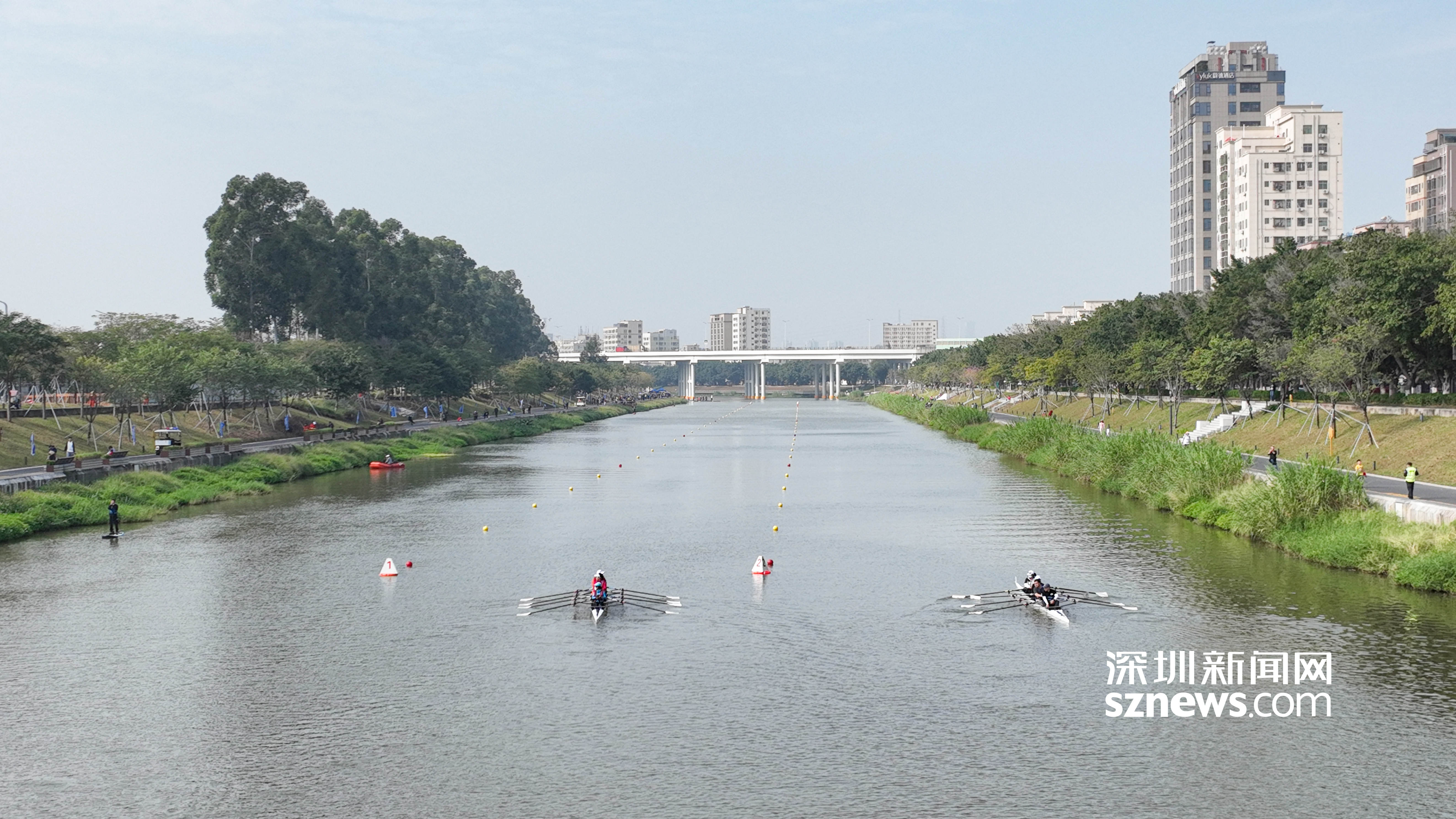 深潜体育落户光明首届光明城市赛艇挑战赛泛波茅洲河